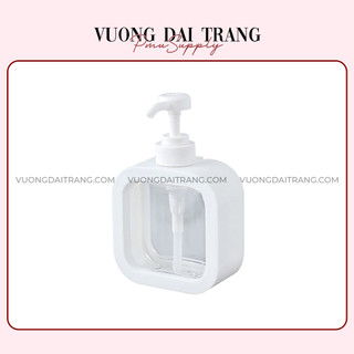 Bình chiết trong suốt dạng nhấn, Chai đựng dầu gội đầu sữa tắm lọ đựng nước rửa tay phòng tắm trong suốt babo (TC25)