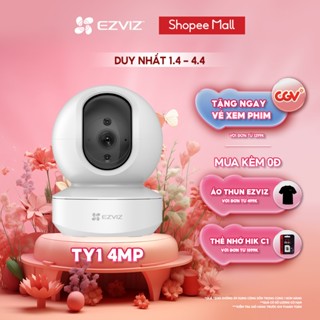 [Nhập ELEZ28] Camera WI-FI Trong nhà EZVIZ TY1 4MP 2K (Nâng cấp từ C6N), Đàm Thoại 2 Chiều, Theo Chuyển Động Thông Minh
