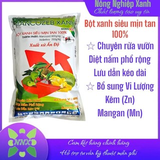 Thuốc trừ bệnh mancozeb ấn độ 800wp 1kg - rửa vườn, diệt nấm, lưu dẫn kéo dài