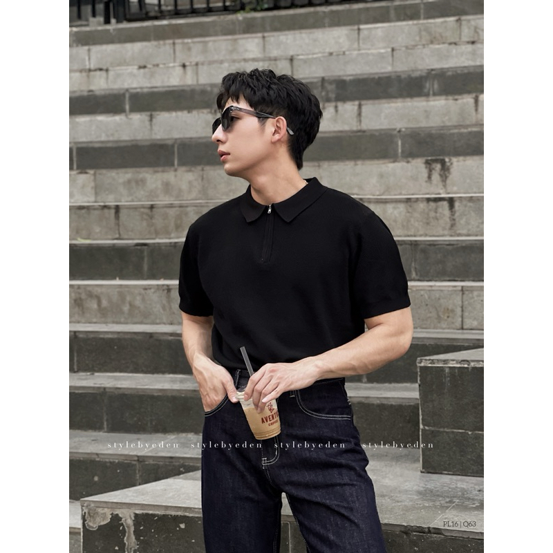 ÁO POLO DỆT KIM, TAY BO NHẸ, FIT BODY - Style by EDEN.