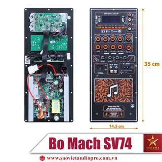 Mạch loa kéo dsp12 mẫu mới 2023 có reverb sv74