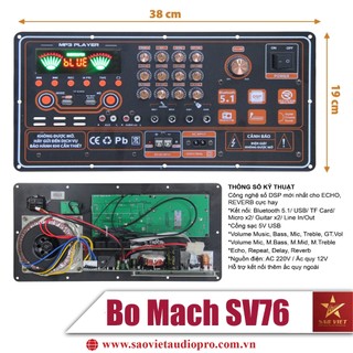 Bo mạch loa kéo sv76