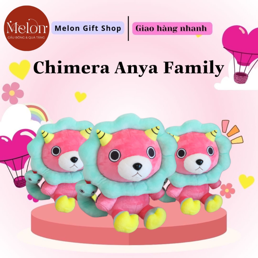 GẤU BÔNG CHIMERA ANYA SPY X FAMILY Bộ quà tặng trẻ em bạn trai bạn gái người yêu lễ tình nhân, 14/2, 20/10, kỷ niệm