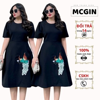 Đầm Xòe Thêu Công Lily | Dáng Xòe | Sang Trọng | Cao Cấp | BIgsize Nữ | Đi Tiệc - Đi Chơi | Thoáng Mát | CG023