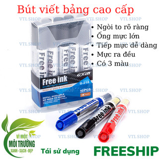 Bút bút lông bảng trắng xoá dễ dàng có 3 màu xanh đen đỏ đổ mực vào ống mực dễ dàng vtl shop