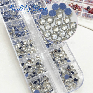 Đá chân lưới mix size , khay đá đủ màu sắc trang trí móng, phụ kiện nail loại xịn