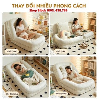 Ghế sofa bệt lười cao cấp, ghế ngồi bệt tựa lưng ,ghế sofa giường gấp gọn