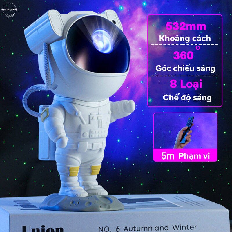 COMBO Đèn Phi Hành Gia GALAXY KÈM LOA BLUETOOTH Thiên Hà Chiếu Sao VÀ Đèn Galaxy cực quang chiếu sóng nước Q6S