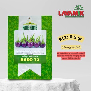 Hạt giống Cà Pháo Tím Rado 73 hiệu Rạng Đông nảy mầm tốt, sinh trưởng tốt | Green House