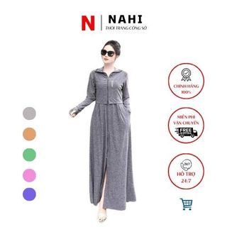 Áo chống nắng MORRISS NH40 nữ toàn thân chống tia UV, 2 lớp dày mịn, dáng croptop Nahi