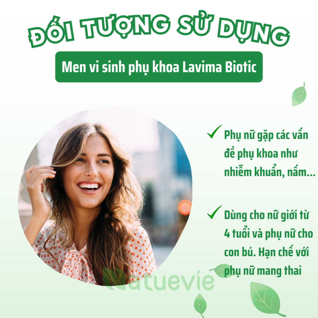 Lavima Viên uống LAVIMA BIOTIC Men Vi Sinh Vùng Kín, Giảm Khí Hư, ngứa, Ngăn Ngừa Tái Phát 20v - Che tên sp
