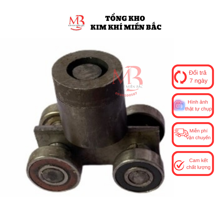 Bi treo 4 bánh, Bi treo cửa xếp xoay 360 độ loại 4 bánh 2 bánh bi treo cửa lùa - Kim Khí Miền Bắc