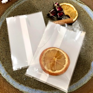 Túi 7x10 cm đựng trà bánh kẹo trắng trong và 1 mặt trắng, combo 100 túi bóng hàn miệng đựng trà hoa bánh kẹo