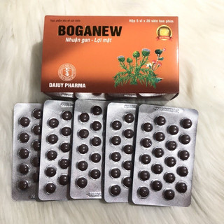 Boganew ,Nhuận gan lợi mật, Bổ Gan, Mát Gan Giải Độc Gan, tăng cường chức năng gan - hộp 100 viên