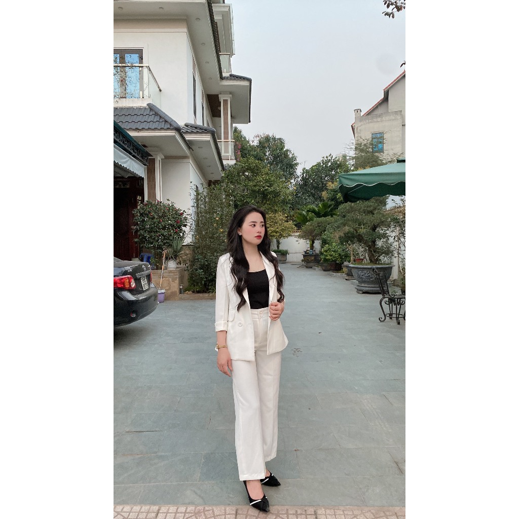 Áo Vest Blazer dáng dài 2 lớp Nahi.vn V01 phong cách thời trang công sở