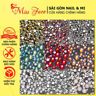 Đá tiệp màu mix đủ size 1440/viên - đá tiệp đính trang trí móng siêu xinh - đá gắn móng chân bằng mix size nhiều màu