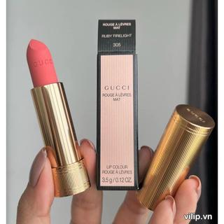 Sale Sốc Son Gucci Matte Siêu Đẹp Chuẩn Auth - Gucci 208/505/308/504/502/25 Fullbox