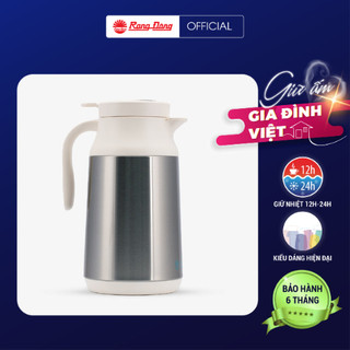 Phích trà 1,3 lít Rạng Đông Hiển thị nhiệt độ Giữ nhiệt nóng lanh Ruột thủy tinh cao cấp RD-1300ST1.E