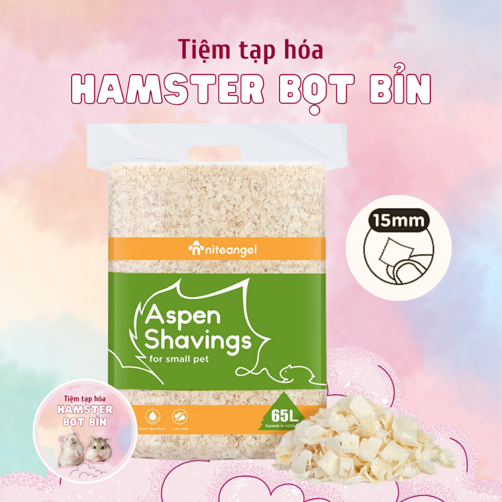   CÓ SẴN  Mùn Niteangel mùn cưa lót chuồng mùn gỗ dương mùn 8mm mùn 15mm mùn nhung ít bụi 