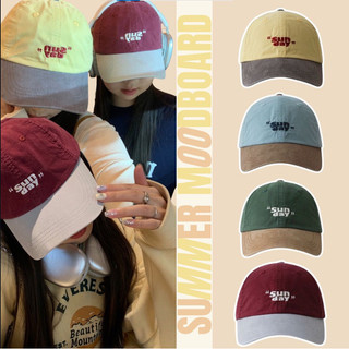 Mũ lưỡi trai SUNDAY dạo phố Korea Style nón kết phối màu tương phản Hot Trend 2024