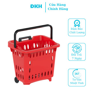 Giỏ nhựa kéo siêu thị Đại Đồng Tiến