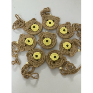 Túi đựng tỏi handmade gấu nâu
