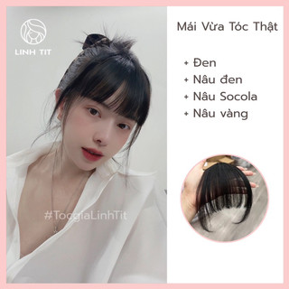 Tóc giả nữ Mái vừa (tóc thật 100%) | Tóc giả Linh Tit