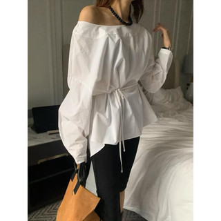 Sơ mi thắt eo E133