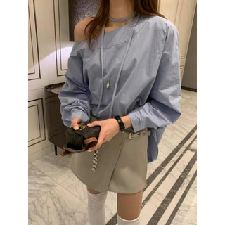 Sơ mi thắt eo E133