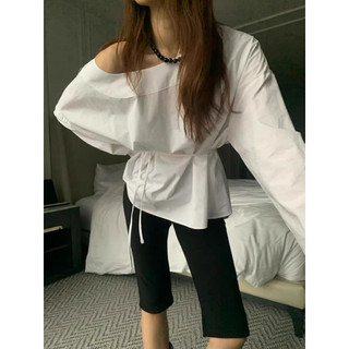 Sơ mi thắt eo E133