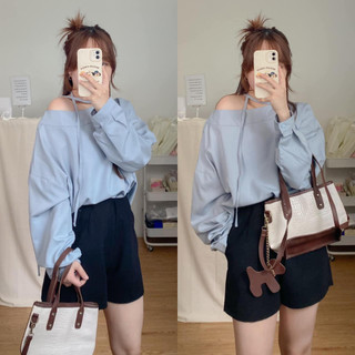 Sơ mi thắt eo E133