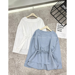 Sơ mi thắt eo E133
