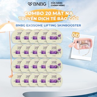 Combo 20 Mặt Nạ Truyền Dịch Tế Bào Gốc, Nâng Cơ, Trẻ Hoá Da BNBG Exosome SkinBooster Mask 30mlx10