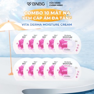 Combo 10 Mặt Nạ Kem Cấp Ẩm Đa Tầng BNBG Vita Derma Moisture Cream Mask 30ml/miếng