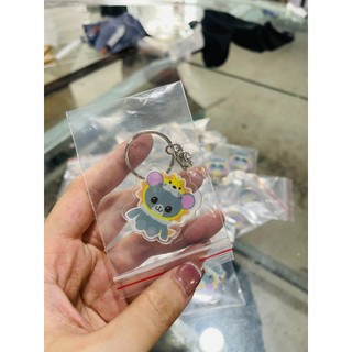 Móc khoá Mica chibi in UV 2 mặt theo yêu cầu