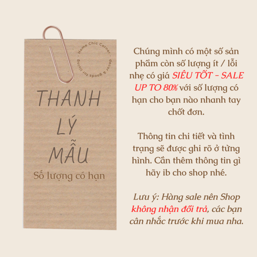 Deal sale up to 80% - nến thơm và các sản phẩm hot - Clearance sale | HOME CHIC CORNER