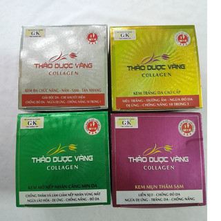 Kem thảo dược vàng collagen 4 loại, dưỡng hộp 15g