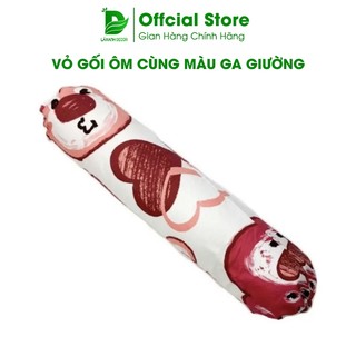 Vỏ Gối Ôm Cotton Poly Cùng Một Màu Với Ga Trải Giường LAXANHDECOR Size 35x100cm