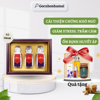 Nhụy Hoa Nghệ Tây SAFFRON SALAM giúp ngủ ngon mỗi đêm, an toàn lành tính - Set 3Gr làm quà tặng sang trọng cao cấp
