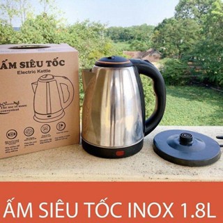 Ấm Siêu Tốc Inox Electric Kettle 1,8l - Bình Đun Siêu Tốc Đun Sôi Cực Nhanh