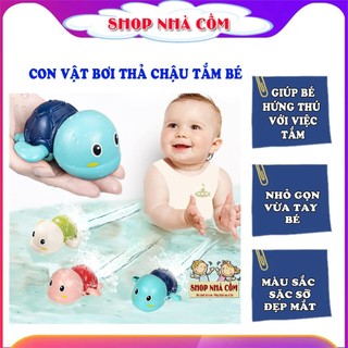 Cua bơi văn cót, rùa bơi, cá bơi, vịt bơi, con vật thả bể bơi, con vật hỗ trợ tắm cho bé