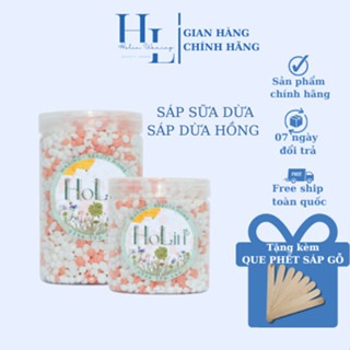 Sáp Wax Lông Mix Màu Sáp Sữa Dừa + Sáp Dừa Hồng  Siêu Bám Lông HOLIN WAXING
