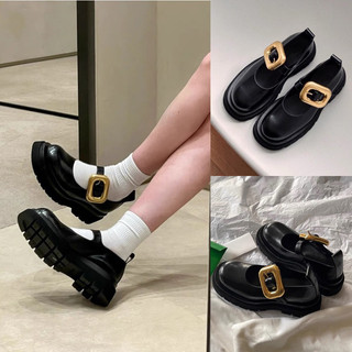 Giày maryjane a76 chunky đế cao 4cm phong cách retro anh quốc