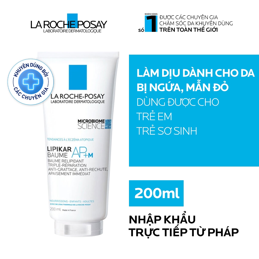 Kem dưỡng làm dịu da cho da khô và ngứa La Roche Posay Lipikar Baume AP+M 200ml