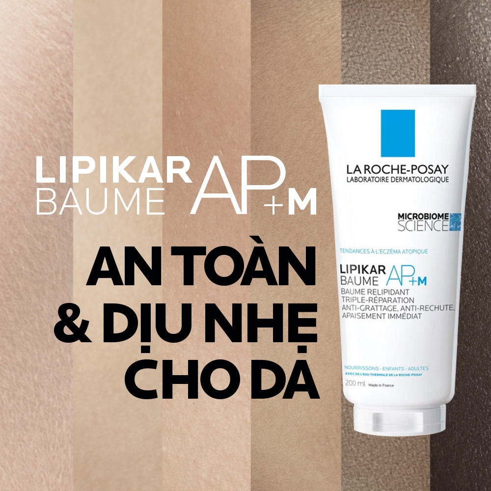 Kem dưỡng làm dịu da cho da khô và ngứa La Roche Posay Lipikar Baume AP+M 200ml