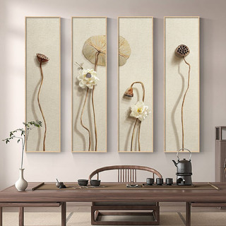 Bộ tranh hoa sen 3d, tranh hoa sen treo tường decor trang trí nhà cửa, phòng khách, phòng thờ, phòng thiền