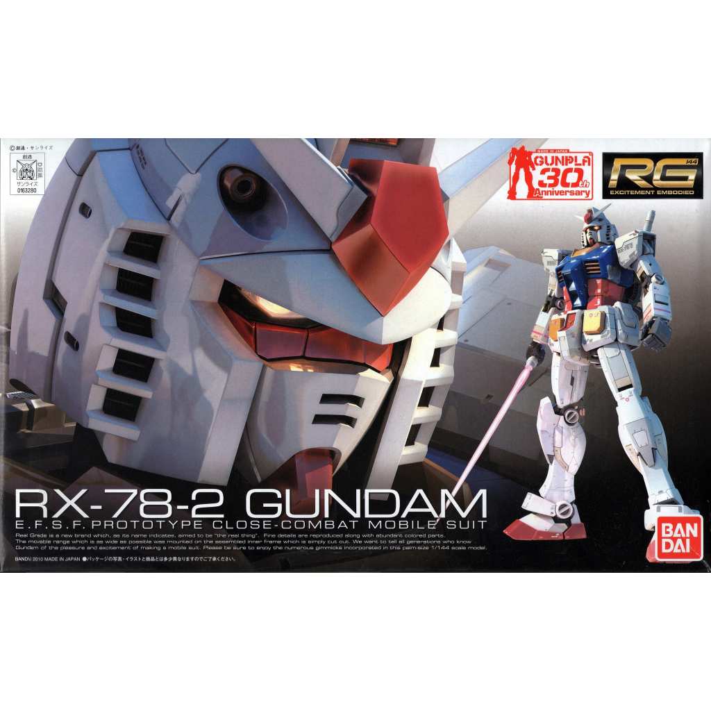 Mô hình lắp ráp RG 1/144 RX-78-2 GUNDAM BANDAI