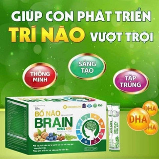 Cốm bổ não Brian Nobel Kids, hỗ trợ phát triển não bộ và thị lực của trẻ, phát triển trí tuệ