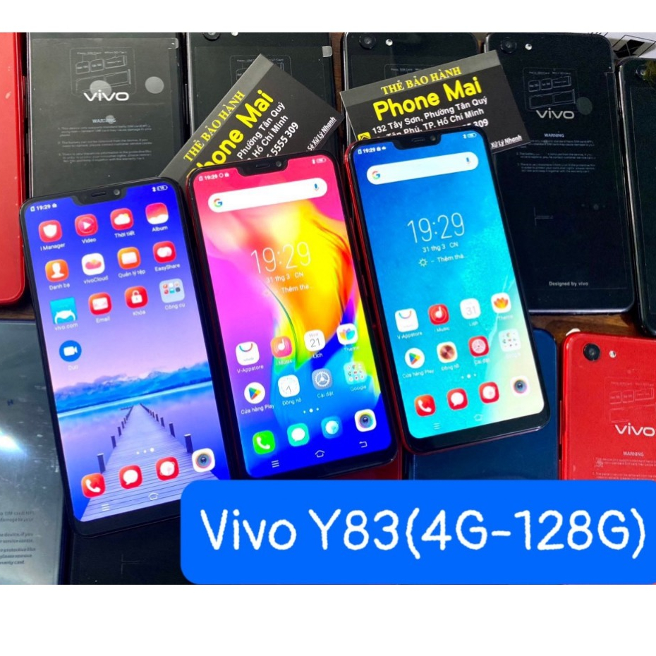 Điện thoại Vivo Y83 màn hình 6.2inch Ram 4G/128G Android 8.1.0 Chip MediaTek MT6762 (Helio P22)
