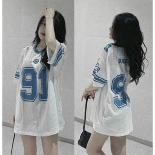 [ Tặng kèm tất ] Áo Thun Nữ dáng rộng cotton giấy QC mát tặng kèm 1 đôi tất thể thao Manole S91